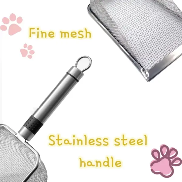 Stainless Steel Cat Litter Scoop with Ergonomic Handle - Image 5