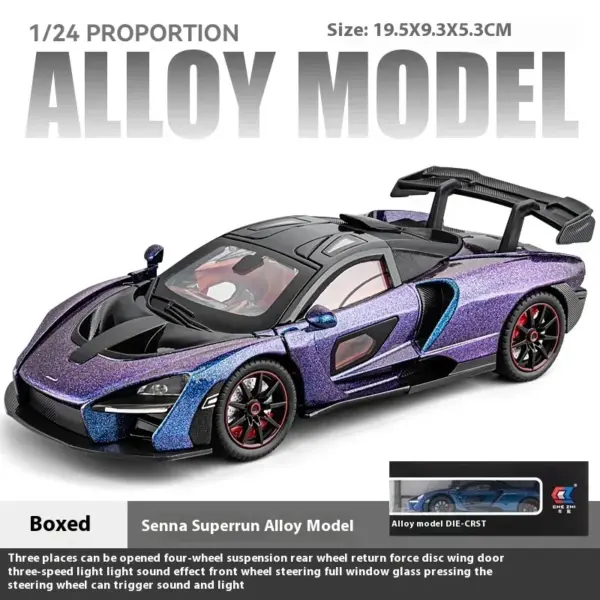 1:24 McLaren Senna Diecast Car Model - Image 10