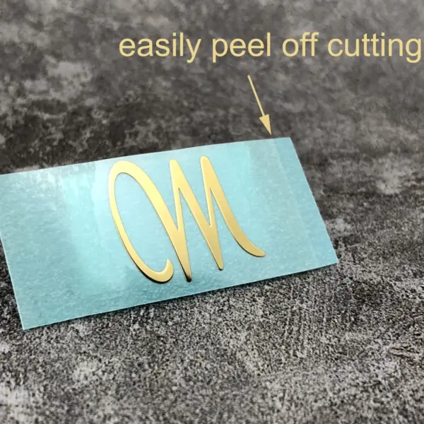Custom Gold Decal Sticker for Guitar Logo - Image 2