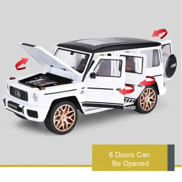 1:18 G63 Alloy Diecast Car Model with Sound - Image 2