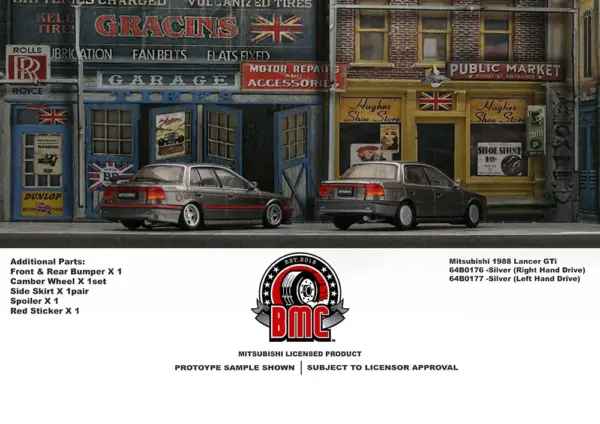 1988 Mitsubishi Lancer GTi 1/64 Diecast Model - Image 5