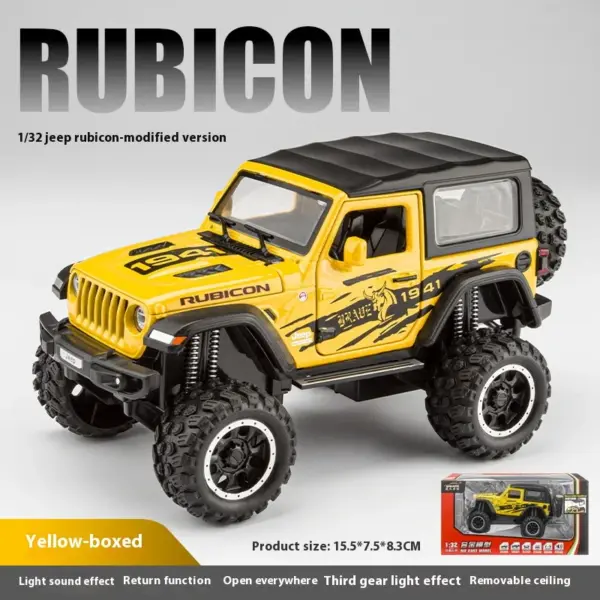 1:32 Scale Rubicon Alloy Car Model - Image 8