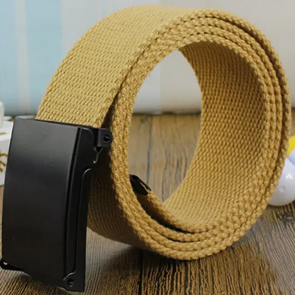 Unisex Nylon Canvas Casual Belt 120cm - Image 7