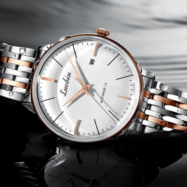 Mens Automatic Stainless Steel Mechanical Watch - Image 2