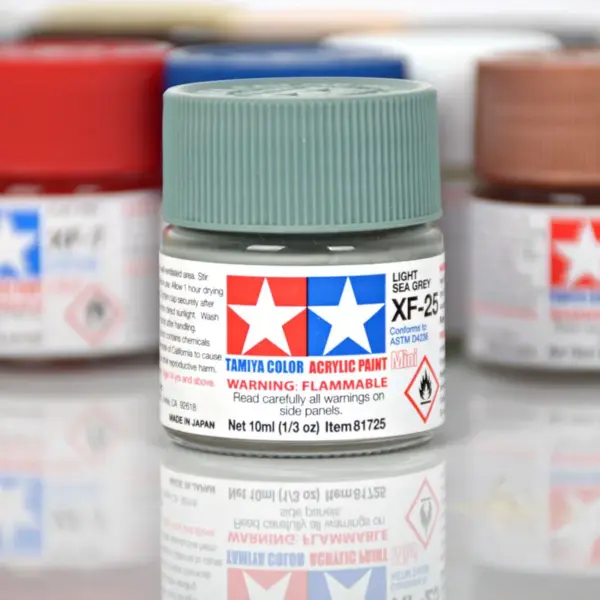 10ml Tamiya Water-Based Flat Acrylic Paint Set - Image 2