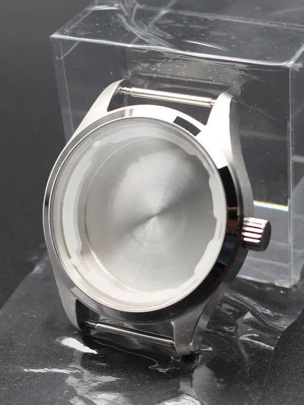 40mm Stainless Steel Watch Case for Seiko Movement - Image 7