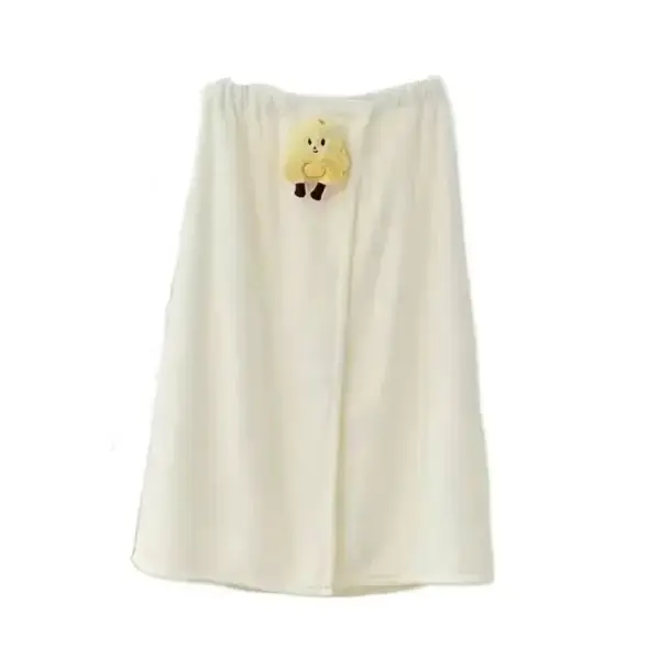 Cute Cartoon Coral Fleece Bath Towel Wrap - Image 7