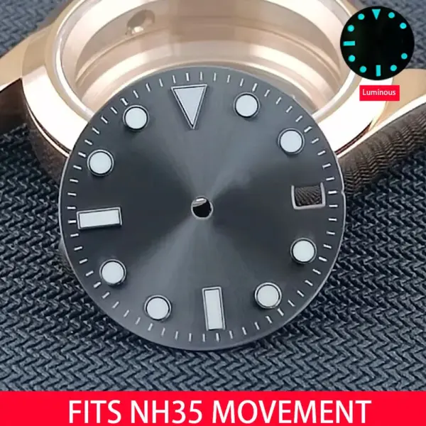 Luminous 28.5mm Watch Dial for NH35 Movement - Image 8