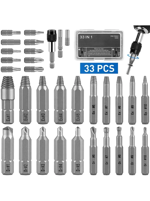 33 in 1 Damaged Screw Extractor Set - Image 7