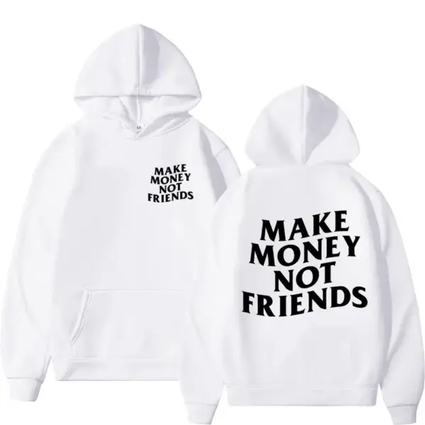 Need Money Letter Print Oversized Hoodie - Image 4