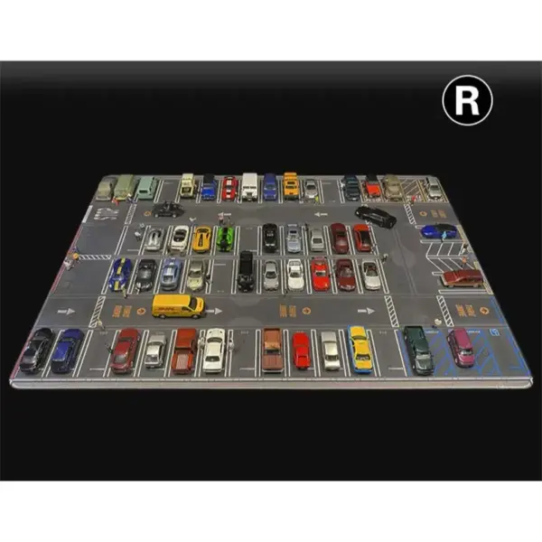 1:64 Scale Los Angeles City Parking Lot Mat