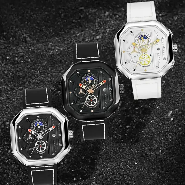 Luxury Men's Quartz Sports Watch with Luminous Dial - Image 6