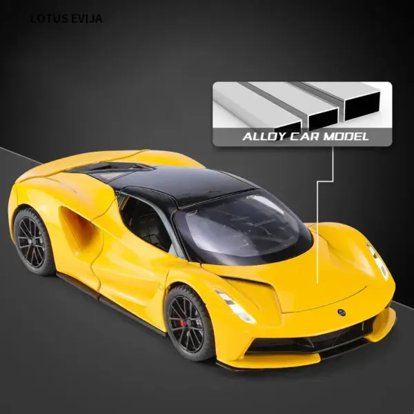 1:24 Lotus Evija Die Cast Toy Car Model - Image 3