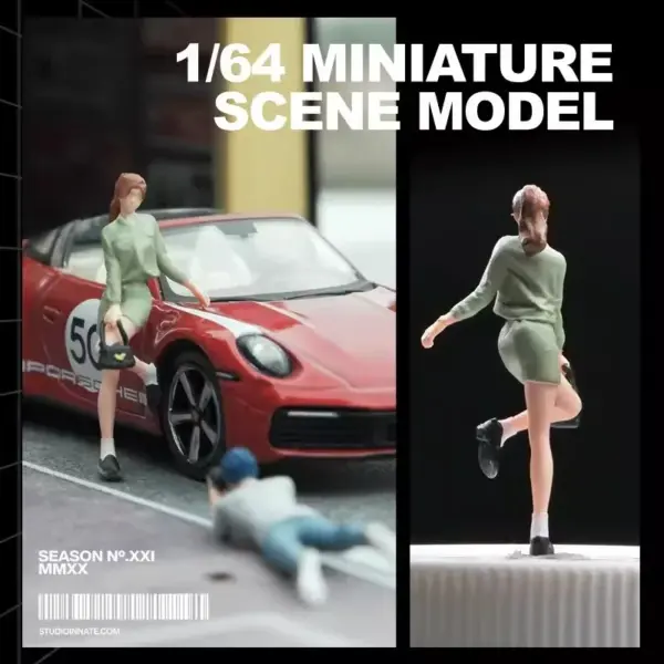 1:64 Scale Resin Girl Action Figure Model