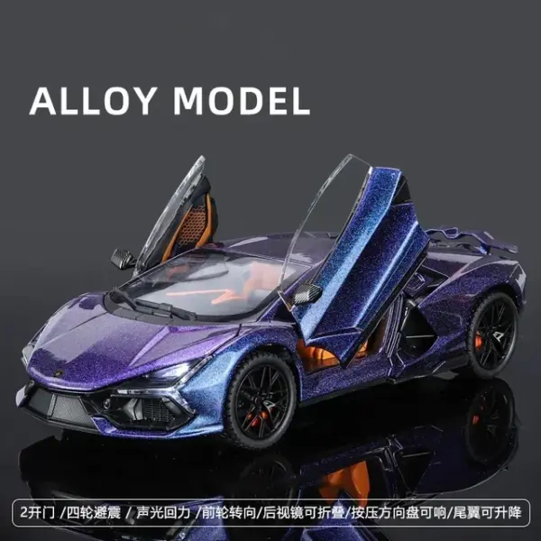 1:24 Lamborghini Revuelto Alloy Model Car - Image 9