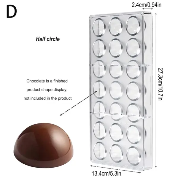 3D Polycarbonate Chocolate Sphere Mold Set - Image 14