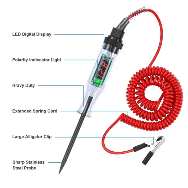 Digital LED Voltage Circuit Tester 6V-72V - Image 2