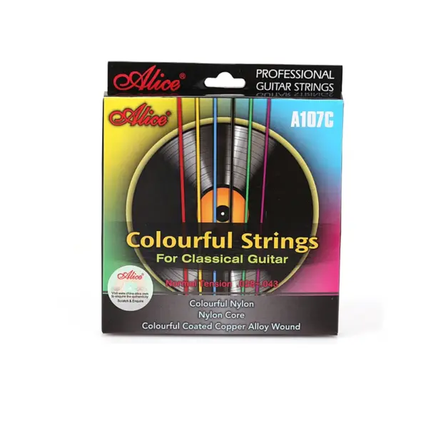 Alice A107C Colorful Nylon Guitar Strings Set - Image 3