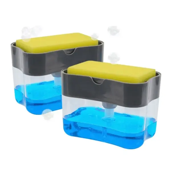 Kitchen Soap Dispenser with Sponge Holder - Image 5