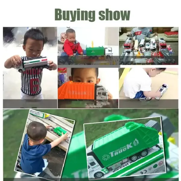 1:32 Alloy Simulation Garbage Truck Model - Image 5