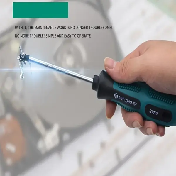 Magnetic Screwdriver Set with 5 Flat, 4 Phillips Tips - Image 5