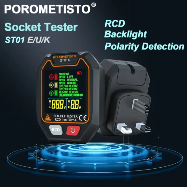 Digital Socket Tester with RCD Function