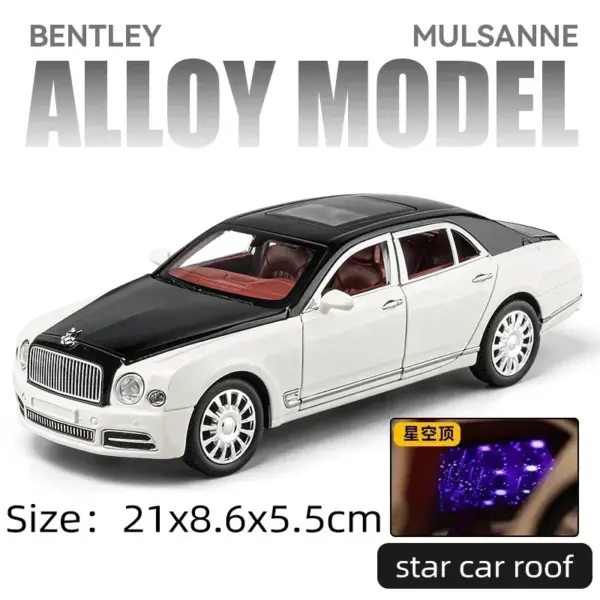 1:24 Scale Bentley Mulsanne Diecast Model Car - Image 12