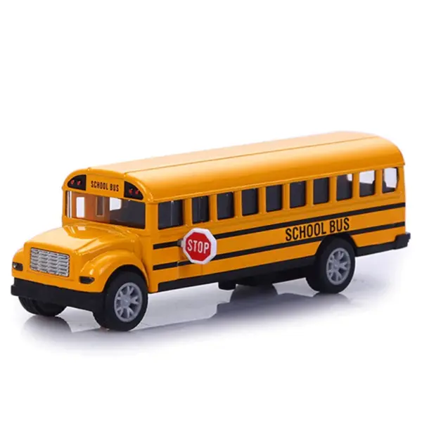 1:36 Scale Alloy School Bus Toy with Sound - Image 7