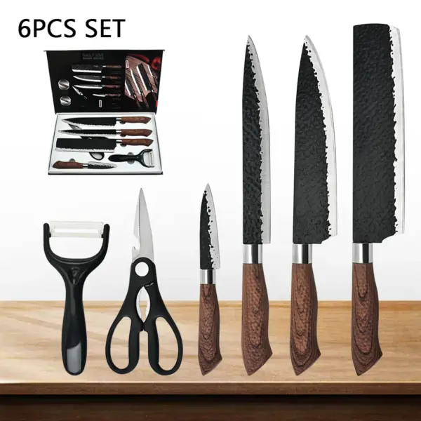 Forged Stainless Steel Kitchen Knife Set 2/3/6PCS - Image 9