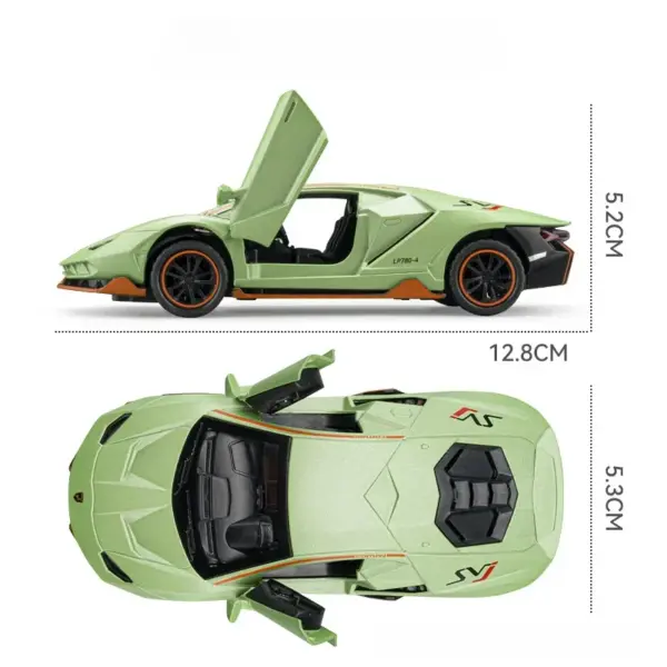 1:36 Lamborghini LP780-4 Diecast Model Car - Image 2