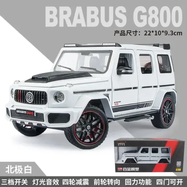 1:24 Mercedes Benz BRABUS G800 Diecast Model Car - Image 8