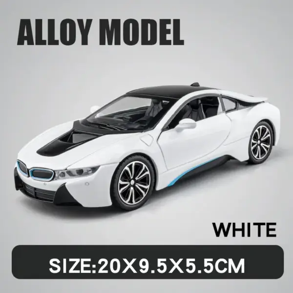 1:22 BMW i8 Diecast Model with Sound & Light - Image 8