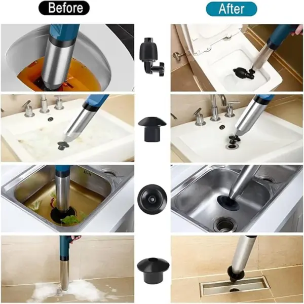 High-Pressure Toilet Plunger and Dredger Set - Image 6