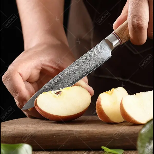 Multifunctional Chef's Knife Set with Wood Handle - Image 4