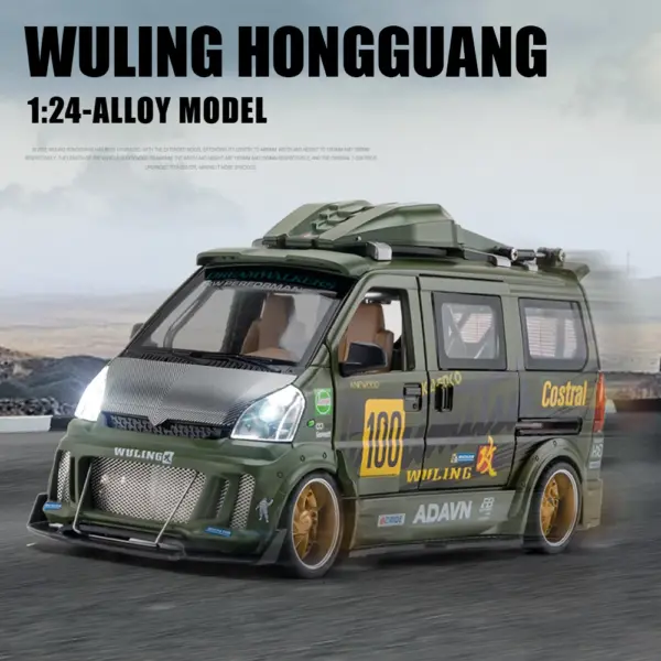 1:24 Wuling Hongguang Van Diecast Model Car