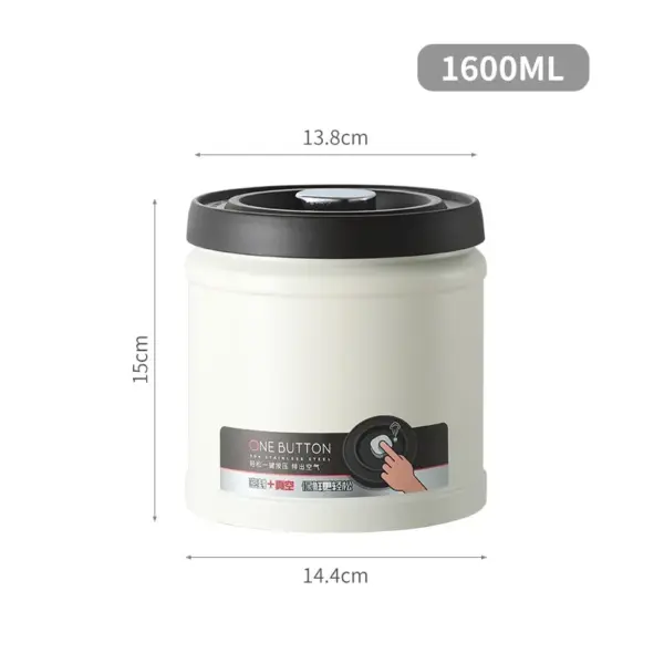 Airtight Stainless Steel Food Storage Jar 750/1100/1600ml - Image 11