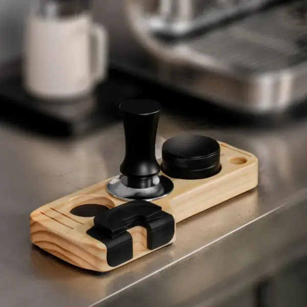 Wooden Coffee Tamper and Accessory Holder - Image 3