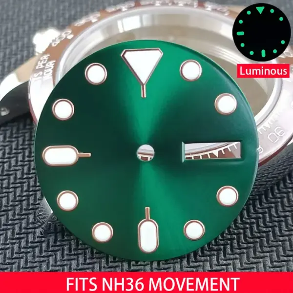 28.5MM Luminous Watch Dial for NH36 Movement - Image 10