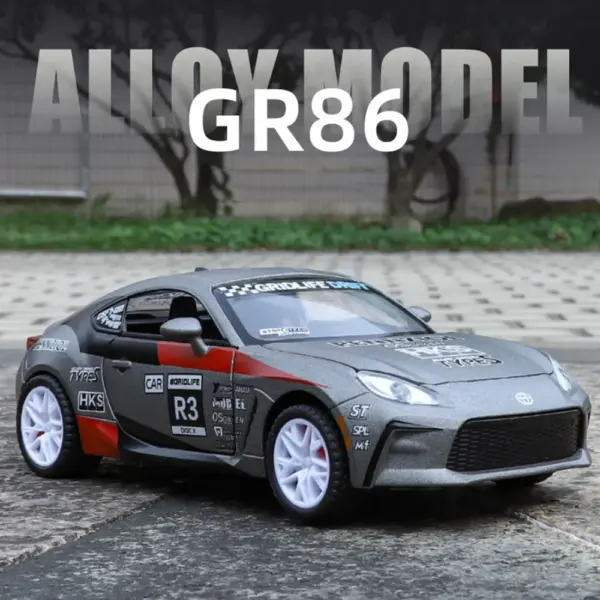 1:32 Toyota GR86 Diecast Car with Music - Image 8