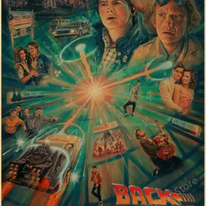 Vintage Back To The Future Movie Poster Print 96 S081100cf93a94938b86bf466d540f887m 1