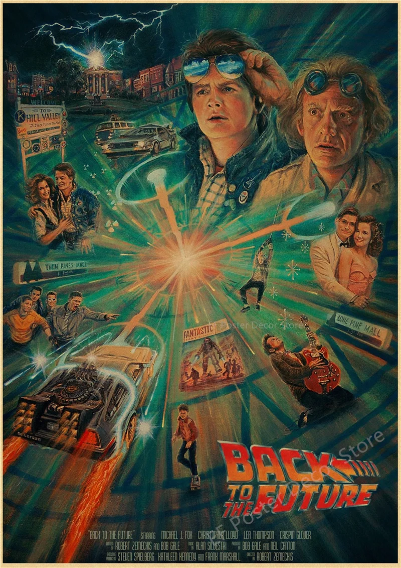 Vintage Back To The Future Movie Poster Print 48 Vintage Back To The Future Movie Poster Print - Image 48