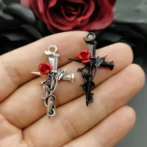 10pcs Neo-Gothic Zinc Alloy Sword Charms