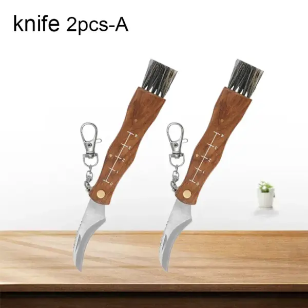 Folding Chef Knife with Brush for Mushrooms - Image 7