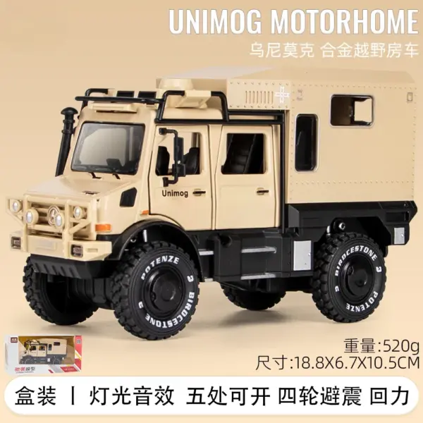 1:28 Mercedes-Benz UNIMOG Diecast Model Car - Image 11