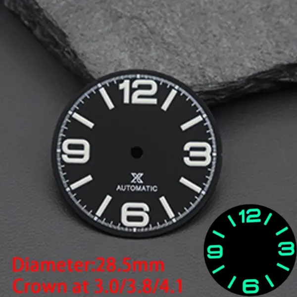 28.5mm Luminous Watch Dial for NH35 NH36 - Image 4