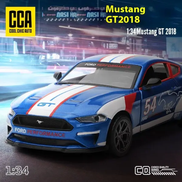 1:34 Scale Alloy Mustang GT 2018 Model Car