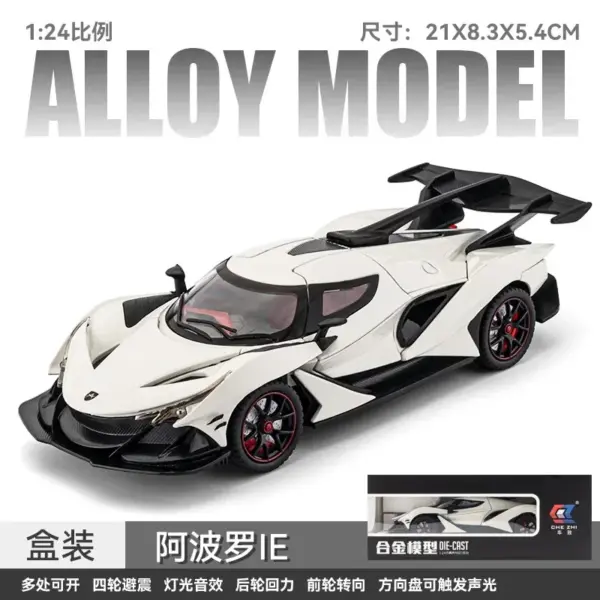 1:24 Scale Apollo IE Diecast Toy Car Model - Image 11