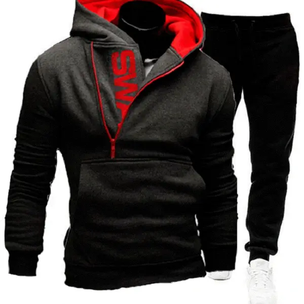 Men's Hooded Sportswear Set for Fall/Winter - Image 3