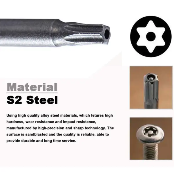 11-Piece S2 Steel Torx Screwdriver Set - Image 3