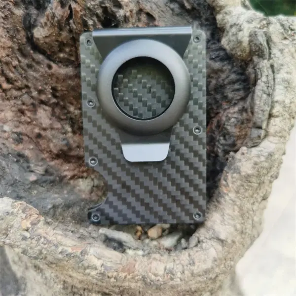 AirTag Carbon Fiber Credit Card Holder Wallet - Image 5